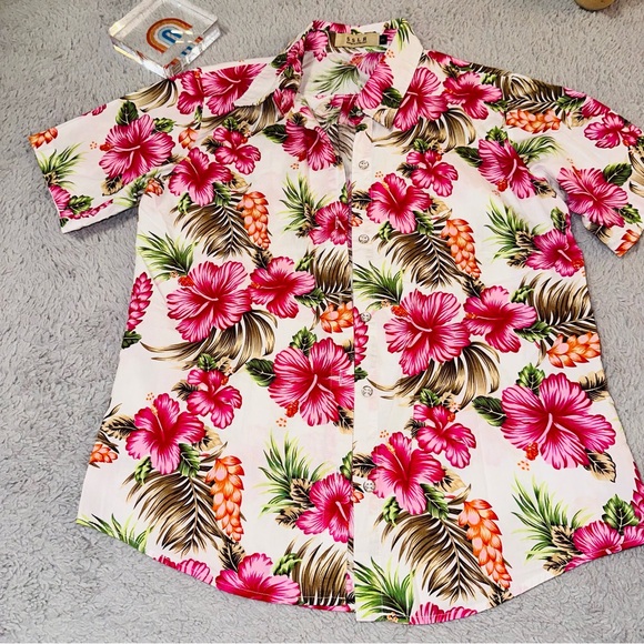 Floral Hawaiian button up shirt - Picture 4 of 9